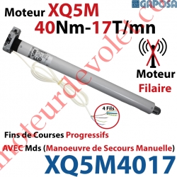 Moteur 40/17 XQ5M Fins de Courses Progressifs Avec Mds Manoeuvre de Secours