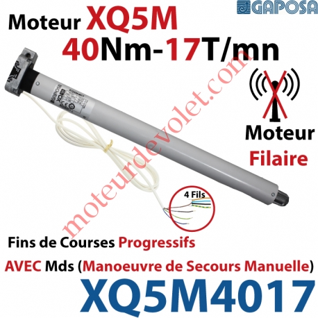 Moteur 40/17 XQ5M Fins de Courses Progressifs Avec Mds Manoeuvre de Secours