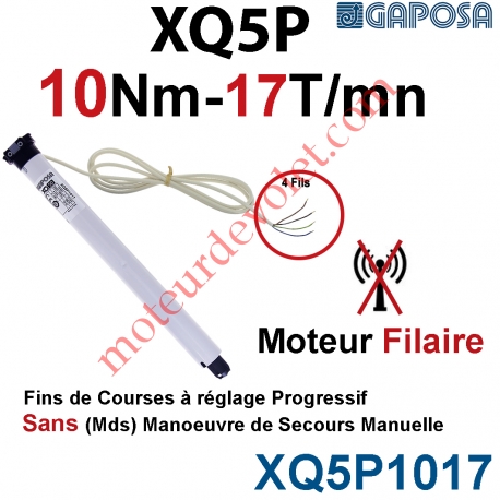 Moteur 10/17 XQ5P Fins de Courses Progressifs sans Mds