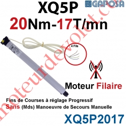 Moteur 20/17 XQ5P Fins de Courses Progressifs sans Mds
