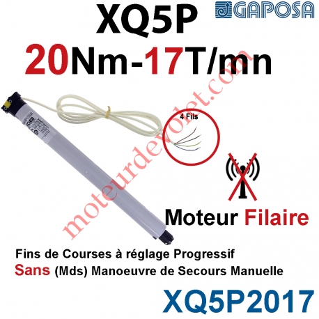 Moteur 20/17 XQ5P Fins de Courses Progressifs sans Mds