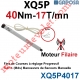 Moteur 40/17 XQ5P Fins de Courses Progressifs sans Mds