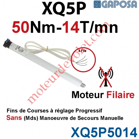 Moteur 50/14 XQ5P Fins de Courses Progressifs sans Mds