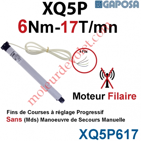 Moteur 6/17 XQ5P Fins de Courses Progressifs sans Mds