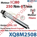 Moteur Gaposa Filaire Série XQ 80 250/8 Avec Mds sans Adaptation ni Support