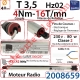 Moteur Radio Simu Hz02 4/16 Rts Sans Carré T3,5 sans Mds Double Isolation Classe II Sans Fil de Terre