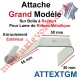 Attache Lame Grande Boucle Largeur 56mm Acier Galva pour Boîte Ressort Enroulement Extérieur