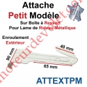 Attache Universelle Lame Petite Boucle Largeur 50mm Acier Galva pour Boîte Ressort Enroulement Extérieur
