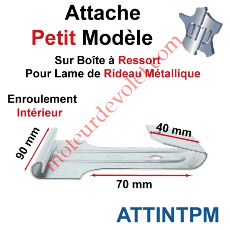 Attache Universelle Lame Petite Boucle Largeur 50mm Acier Galva pour Boîte Ressort Enroulement intérieur