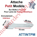 Attache Universelle Lame Petite Boucle Largeur 50mm Acier Galva pour Boîte Ressort Enroulement intérieur