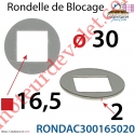 Rondelle de Blocage en Acier Galvanisé ou Electro-Zingué 30 x 16,5 x 2 mm