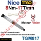Moteur TT Go Filaire 8/17 Avec FdC Manuels Série M (Medium ø45mm)