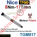 Moteur TT Go Filaire 8/17 Avec FdC Manuels Série M (Medium ø45mm)