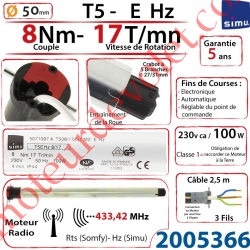 Moteur Simu Radio E Hz 8/17 T5