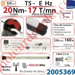 Moteur Simu Radio E Hz 20/17 T5