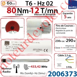 Moteur Simu Radio Hz02 80/12 T6