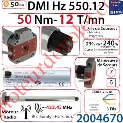Moteur Hz01 Avec FdC à Réglage Progressif DMI5 50/12 Rts Avec Mds
