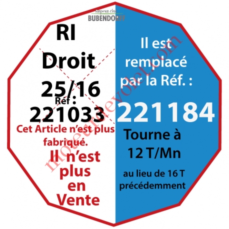 Moteur Bubendorff Radio RI Droit 25 Nm sans Mds et son Emetteur Mural