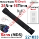 Moteur Bubendorff Radio RI Droit 25 Nm sans Mds et son Emetteur Mural