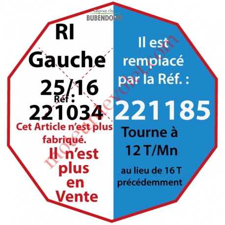 Moteur Bubendorff Radio RI Gauche 25 Nm sans Mds et son Emetteur Mural