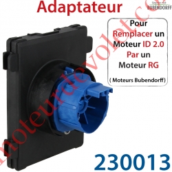 Adaptateur pour remplacer un Moteur id 2.0 Bubendorff par un Moteur Rg Bubendorff