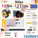 Moteur Atlas 15/12 (Moteur Plus Silencieux que la série17 tours/mn) LT 50 sans Mds