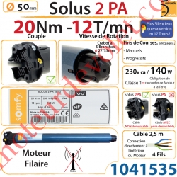 Moteur Solus 2 PA 20/12 LT 50 sans Mds