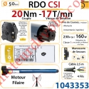 Moteur Rdo 50 Csi 20/17  Avec Mds Hexa 7 & Carré 6 mm