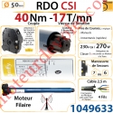 Moteur Rdo 50 Csi 40/17 Avec Mds Hexa 7 & Carré 6 mm
