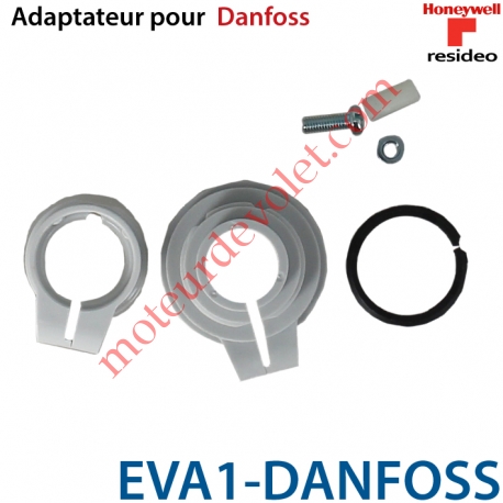 Adaptateur pour Danfoss Types RAV et RAVL sur Tête Electronique de Radiateur HR92 pour Système EvoHome