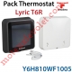 Lyric T6R Pack Thermostat d'Ambiance Wifi Connecté Compatible Apple HomeKit Liaison Filaire à la Chaudière Avec Relais inclus