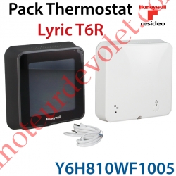 Lyric T6R Pack Thermostat d'Ambiance Wifi Connecté Compatible Apple HomeKit Liaison Filaire à la Chaudière Avec Relais inclus