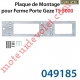 Plaque de Montage pour Ferme Porte Gézé TS5000 Coloris EV1 Laqué Argent