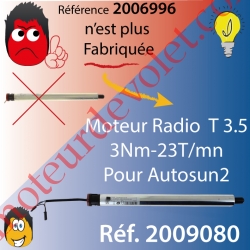 Moteur T3,5 E Hz CC 3/23 12 v cc sans Mds pour Autosun1, remplacé par 2009080