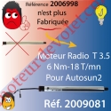 Moteur T3,5 E Hz CC 6/18 12 v cc sans Mds pour Autosun1, remplacé par réf 2009081