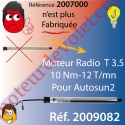 Moteur T3,5 E Hz CC 10/12 12 v cc sans Mds pour Autosun1, remplacé par  réf 2009082