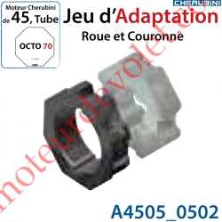 Jeu d'Adaptation pour Moteur Cherubini 45 dans Tube Octo 70