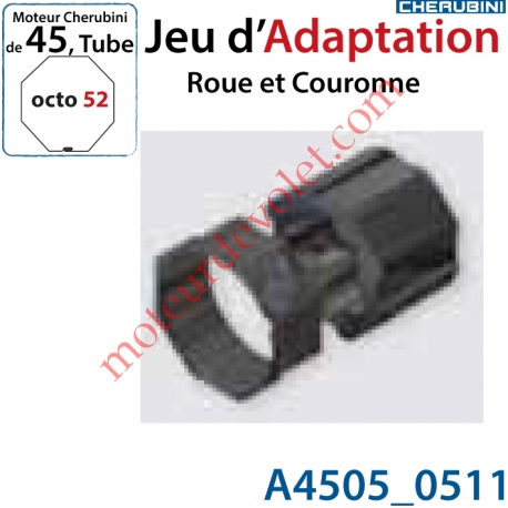 Jeu d'Adaptation pour Moteur Cherubini 45 dans Tube Octo 52
