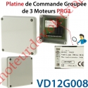 Platine Electro-mécanique de Commande Groupée de 3 Moteurs PRG3