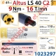 Moteur Altus C2 9/16 Rts Sans Carré LS 40 sans Mds Double Isolation Classe II