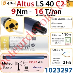 Moteur Altus C2 9/16 Rts Sans Carré LS 40 sans Mds Double Isolation Classe II