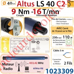 Moteur Altus C2 9/16 Rts Avec Carré 10 LS 40 sans Mds Double Isolation Classe II