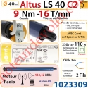 Moteur Altus C2 9/16 Rts Avec Carré 10 LS 40 sans Mds Double Isolation Classe II