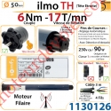 Moteur ilmo 50 WT 6/17 TH (Tête Etroite) Filaire Electronique Réglage Automatique des FdC sans Mds