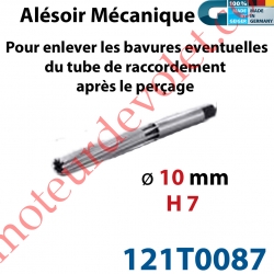 Alésoir Mécanique ø 10 H7 pour enlever les Bavures sur Tige de Tringle Oscillante