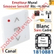 Emetteur Mural Smoove Sensitif Rts Blanc Sans Cadre