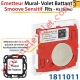 Emetteur Mural Smoove Sensitif Rts Blanc pour Volet Battant Sans Cadre