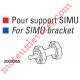 Embout côté Opposé octo 60 mm ø 14 avec méplat de 9 mm
