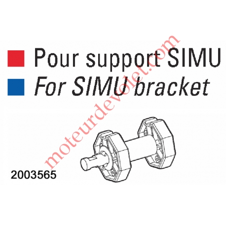 Embout côté Opposé octo 60 mm ø 14 avec méplat de 9 mm