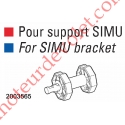Embout côté Opposé octo 60 mm ø 14 avec méplat de 9 mm